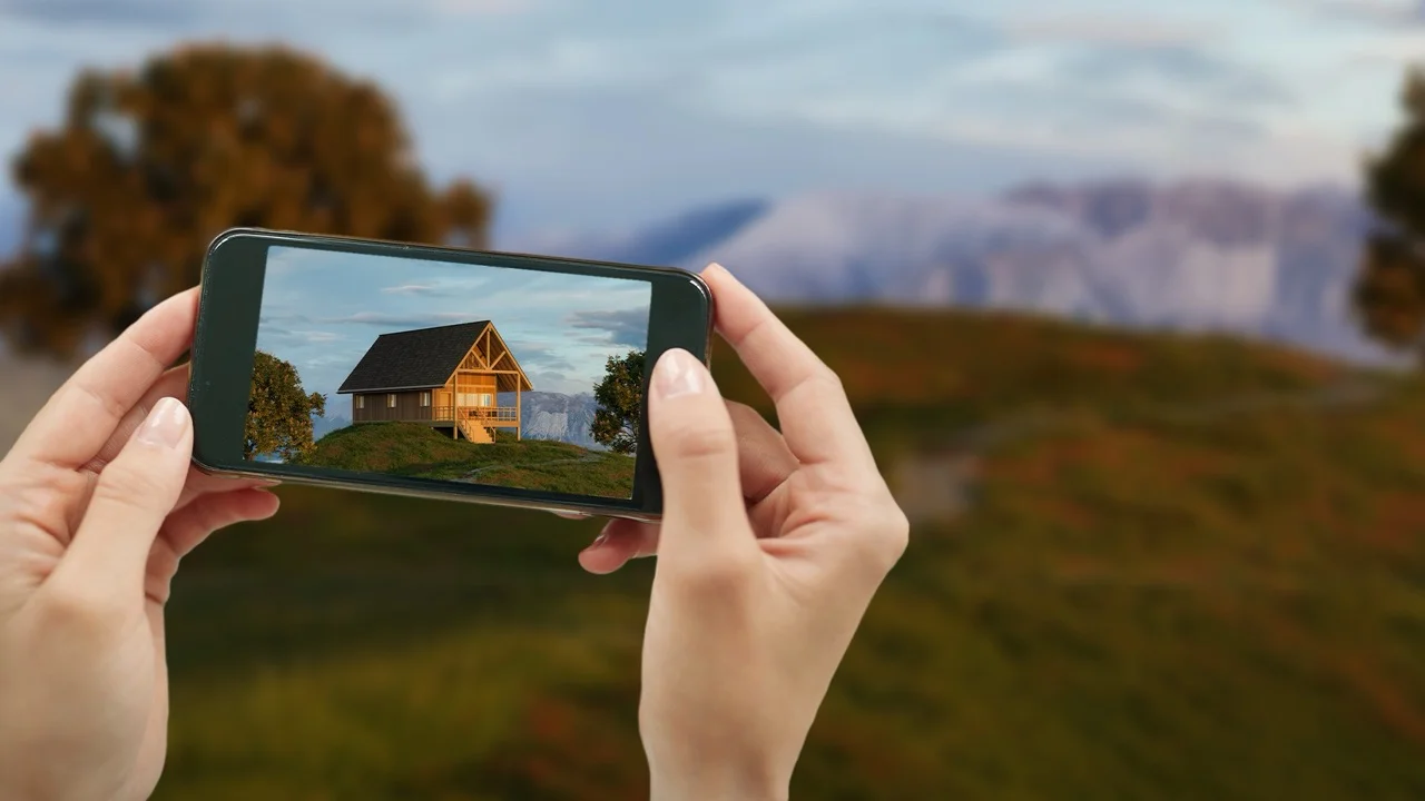 AR-Baugrundstück-Visualisierung