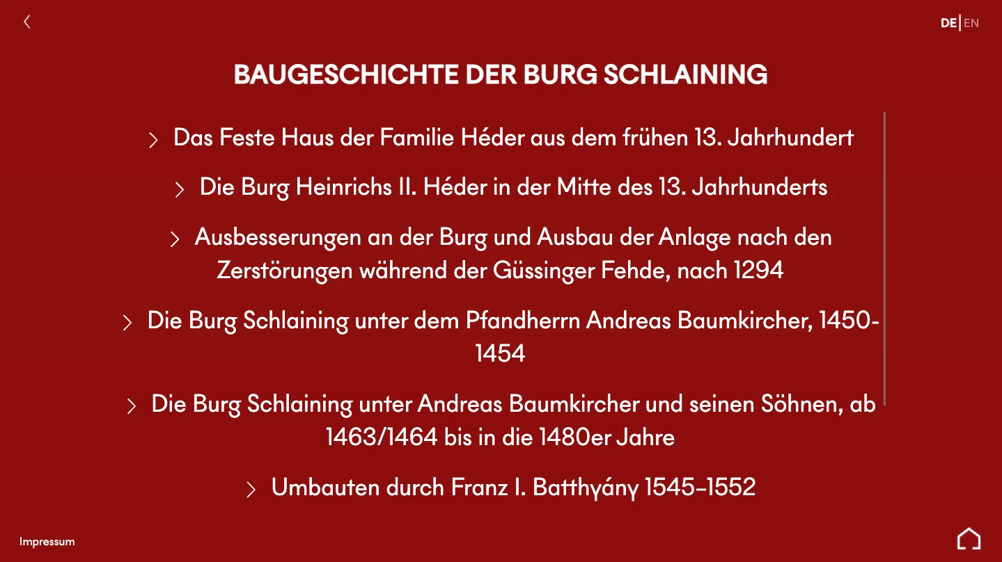 Schlaining Interaktive Baugeschichte